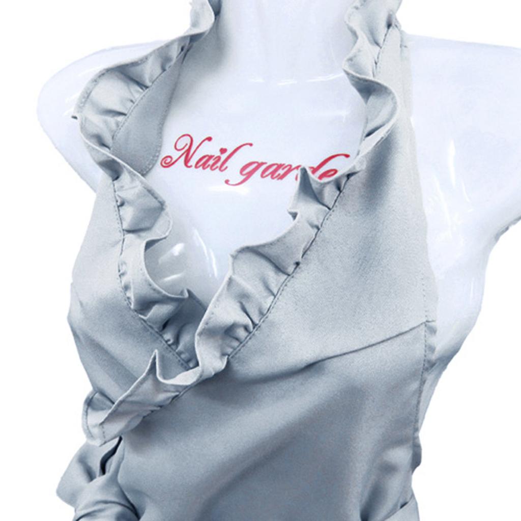 Cute and stylish ruffle grey TO189 women's apron,