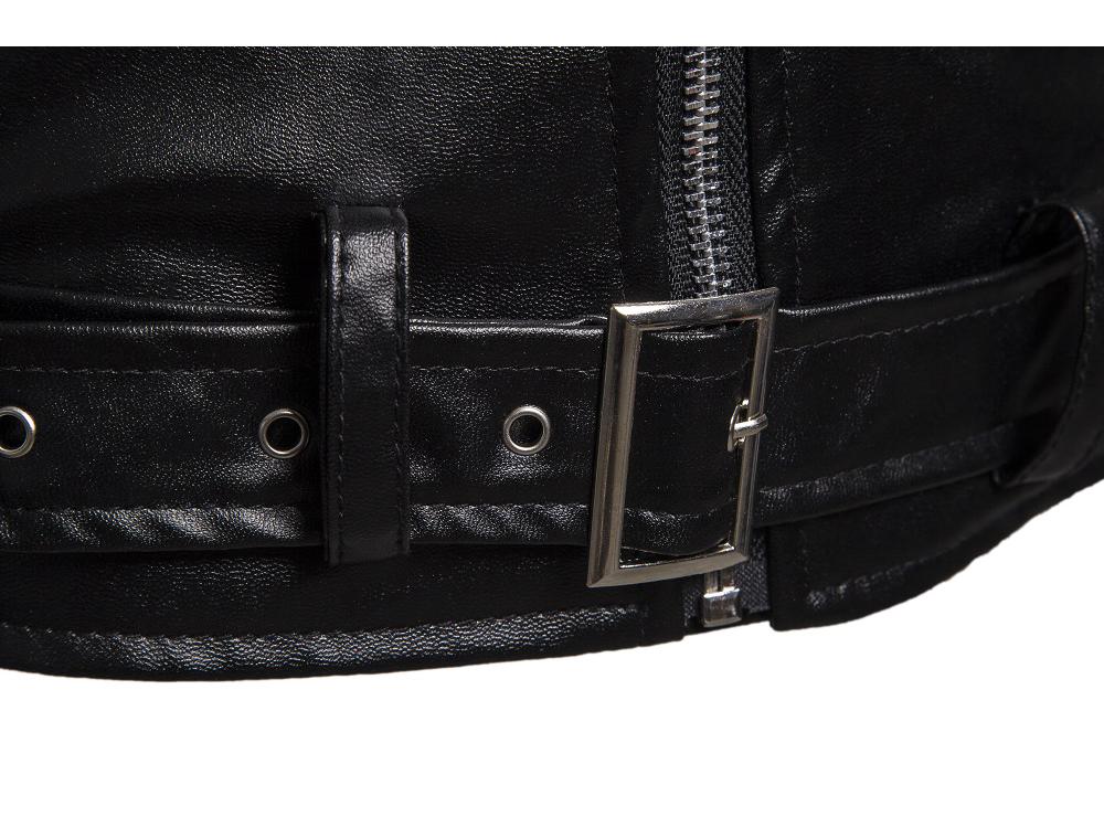 Men's 2023 Winter Casual PU Leather Jacket with Zipper Details