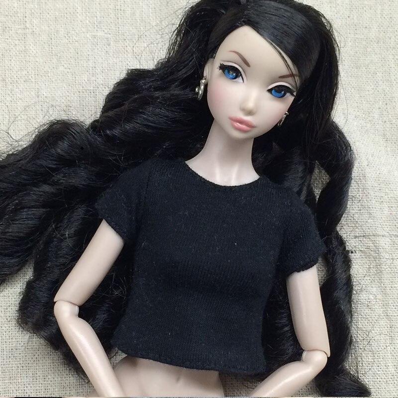 Pure Color Doll T-shirt for Blythe Doll Clothes Base Shirt Top Clothes For Azone Momoko Doll Clothes 1/6 Doll Accessories