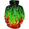 Flame Graphic Hoodie 3D Sweatshirt For Men/Women Hooded Fashion Hip Hop Coat Mens Clothing Fashion Oversized Y2k Men Clothing