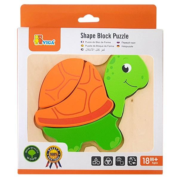 

VIGA Baby Puzzle Turtle, 1, 4 предмета, лучший пазл для малышей в Корее