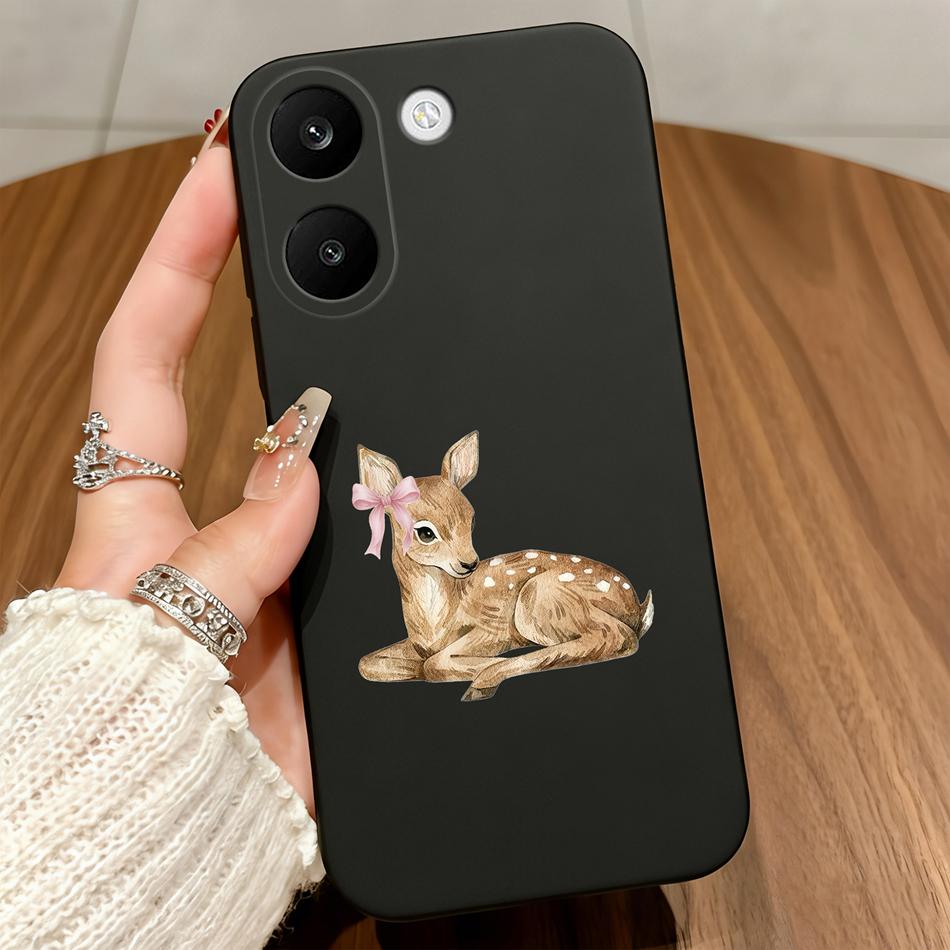 For Xiaomi POCO X8 Pro Max 5G Cases Blue Love Bow Cover Soft Matte Silicone Protective Black For POCO X8Pro Max Funda