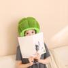 Green Brokkoli Headgear Plush Brokkoli Hat Novel Funny Brokkoli Caps Photography Props Halloween Party Cosplay Costume