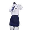 Elegant Flight Attendant Cosplay Costume: Small Chest, Mature Woman, OL Secretary, Plus Size Pilot Set.
