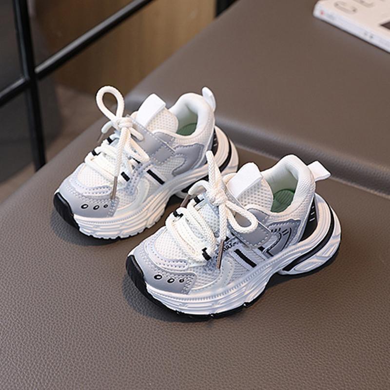 New Spring Children Shoes Mesh Breathable Toddler Kids Sport Shoes Outdoor Tennis Soft Sole Fashion Girls Boys Sneakers