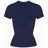 Skims Kardashian Original Soft Lounge Modal Rib Stretch Silm Round Neck Short Sleeve Tops