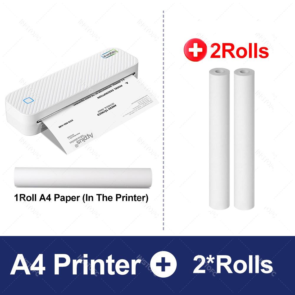 

Портативный термопринтер A4 Bluetooth Машина для печати фотографий и документов PDF Складная рулонная бумага для офисной работы, дома, школы, путешествий