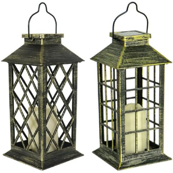 LED Solar Lantern Hanging Light Outdoor Yard Patio Garden Decor Lamp Landscape (#A)