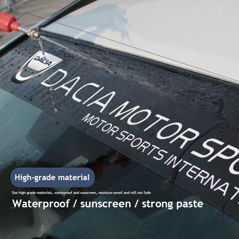 1Pcs Car Front Rear Windshield Decoration Stickers For Dacia Duster Logan Sandero Stepway Dokker Lodgy MCV 2019 Spring Bigste