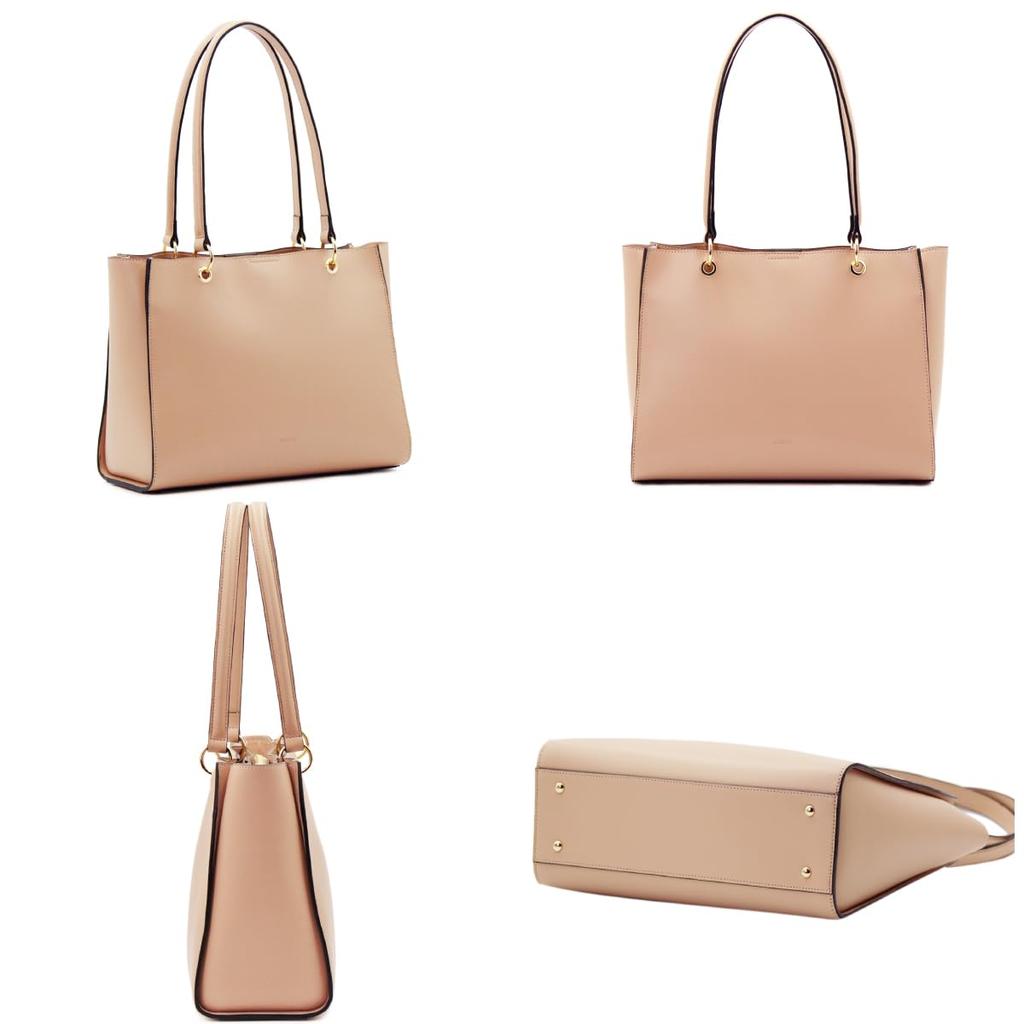 Andshin Lightweight Compact Tote Bag A0011 [ANDSHIN] A4-compatible (Nail Pink)