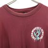 SANTA CRUZ Back logo Short sleeve T-shirt XL wine-red Men's Used