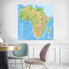 Fundal Harta Franța-Continentul African-Hartă Topografică a Țării,Decor de Perete,Instrument Geografic,Instrumente Turistice