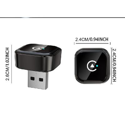 New Pionray 2 In 1 Wireless CarPlay Adapter&Android Auto Wireless Adapter, 5Ghz WiFi Type-C/USB Plug Play CarPlay Wireless