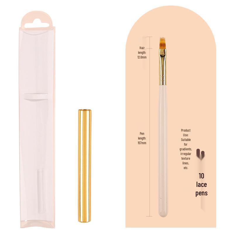 Japanese 12-Piece Nail Art Brush Set for Gel and Flower Designs