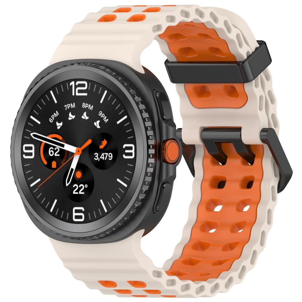 Ocean Silicone Strap for Samsung Galaxy Watch 8 44mm 40mm/8 Classic 46mm Sports Wristband for Galaxy Watch 8 Breathable Bracelet