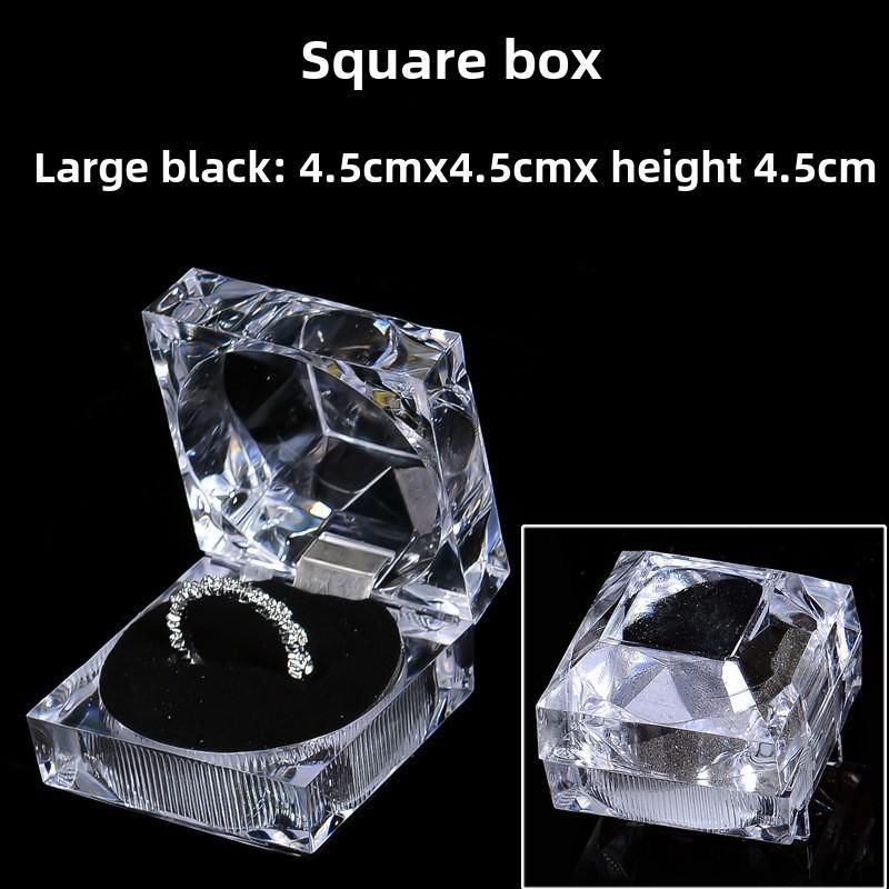 Przezroczyste akrylowe pudełko ekspozycyjne na kolczyki i biżuterię 