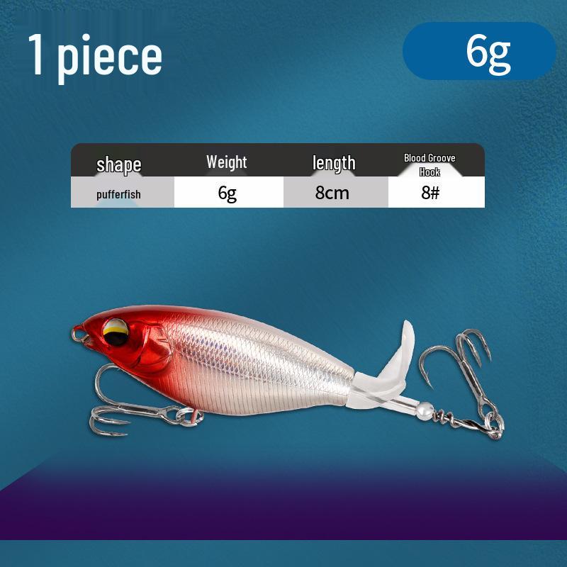 Floating Surface Tractor Lure for Freshwater Fish: Mandarin, Bass, Black Carp - Remote Casting Artificial Bait