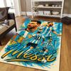 Messi Celebration Style Crystal Velvet Rug, Soft Anti‑Slip Crystal Velvet Carpet for Living Room Bedroom Home Decor