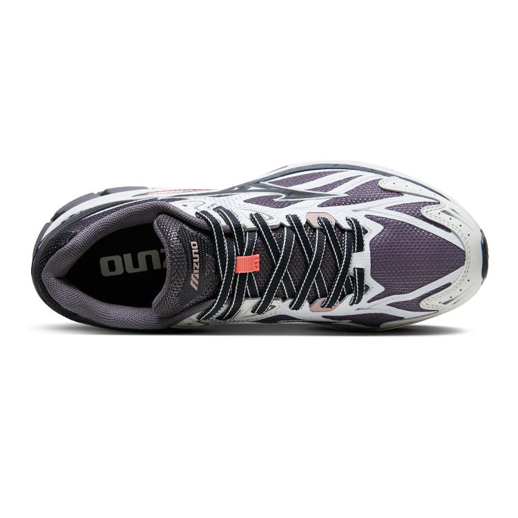 Mizuno Halo Mix Comfortable Trendy Non-Slip Wear-Resistant Low-Top Running Shoes Unisex Sneaker Cool-Gray Black D1GH240806