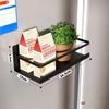 Magnetic Spice Rack Organizer Refrigerator Spice Rack Single Tier Fridge Spice Storage Shelf Kitchen Space Saver