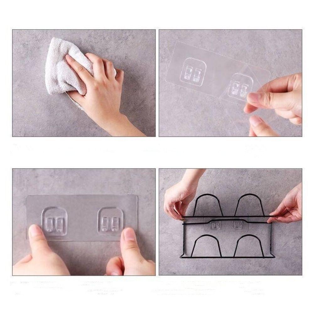 Double-layer Shoe Rack Wall Mounted Slipper Hanging Shelf New Hanging Shoe Holder  Bathroom