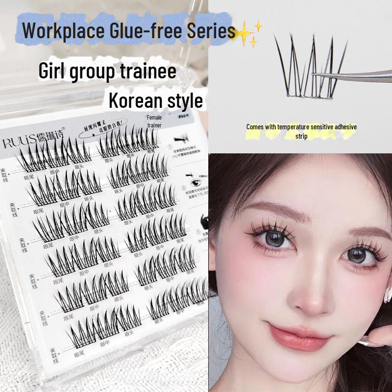 

Ресницы Rulinshi Sweet Sunflower Natural Segment без клея No Tools