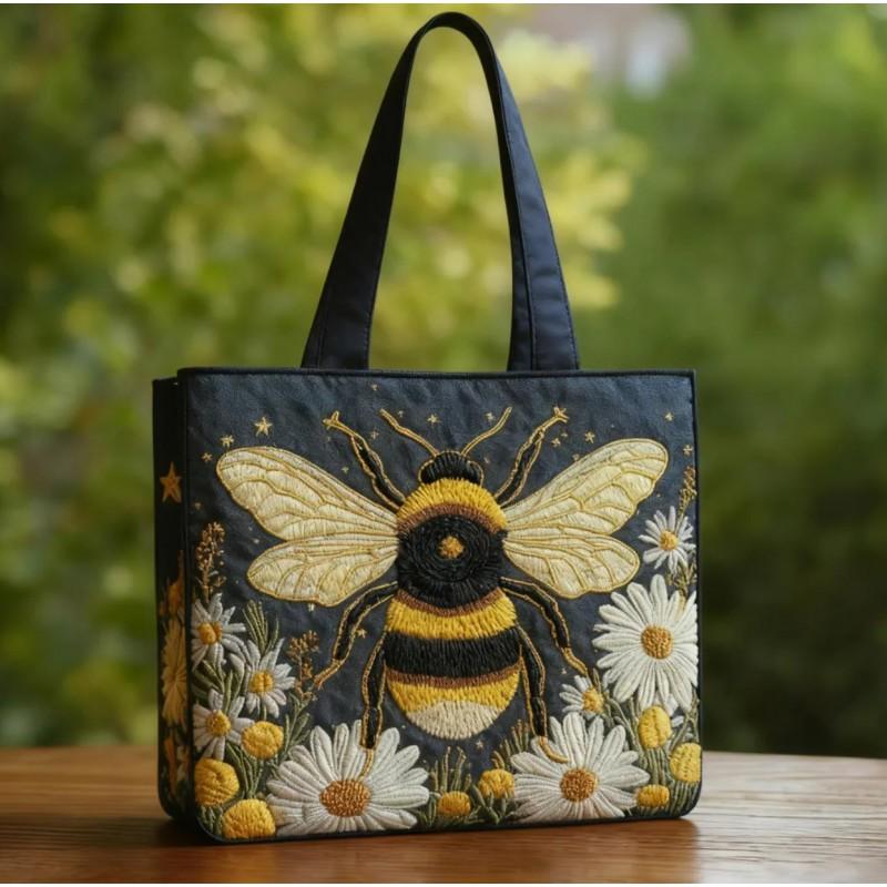 TEMU Womens Fashion Printed Tote Shoulder Bag 600D Oxford Cloth