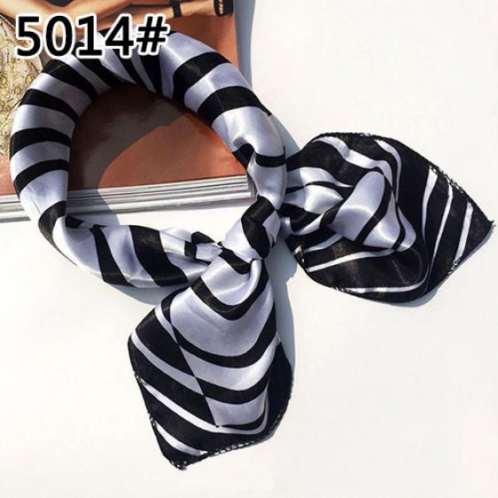 Silk-like Satin Wrap Womens Printing Shawl Square Scarves Scarf For Gift EMA