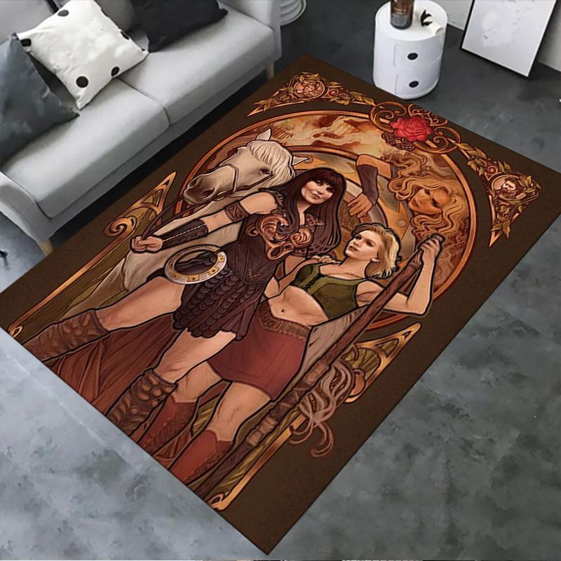 

2025 New Xena Warrior Carpet Rug for Living Room Bedroom Home Sofa Decoration,Kids play Non-slip Floor Mat252 40x60cm( 15x23in )