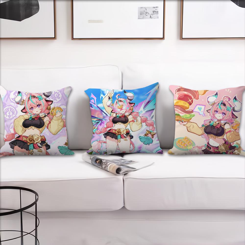 Game Varesa Genshin Impact cushion cover Pillow Cover Decoration Room Home Sofa living Office Car Nordic Simplicity