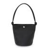 [Breath TOPKAPI] Shrink Leather Knot Handle 2-Way Shoulder Bag, Black