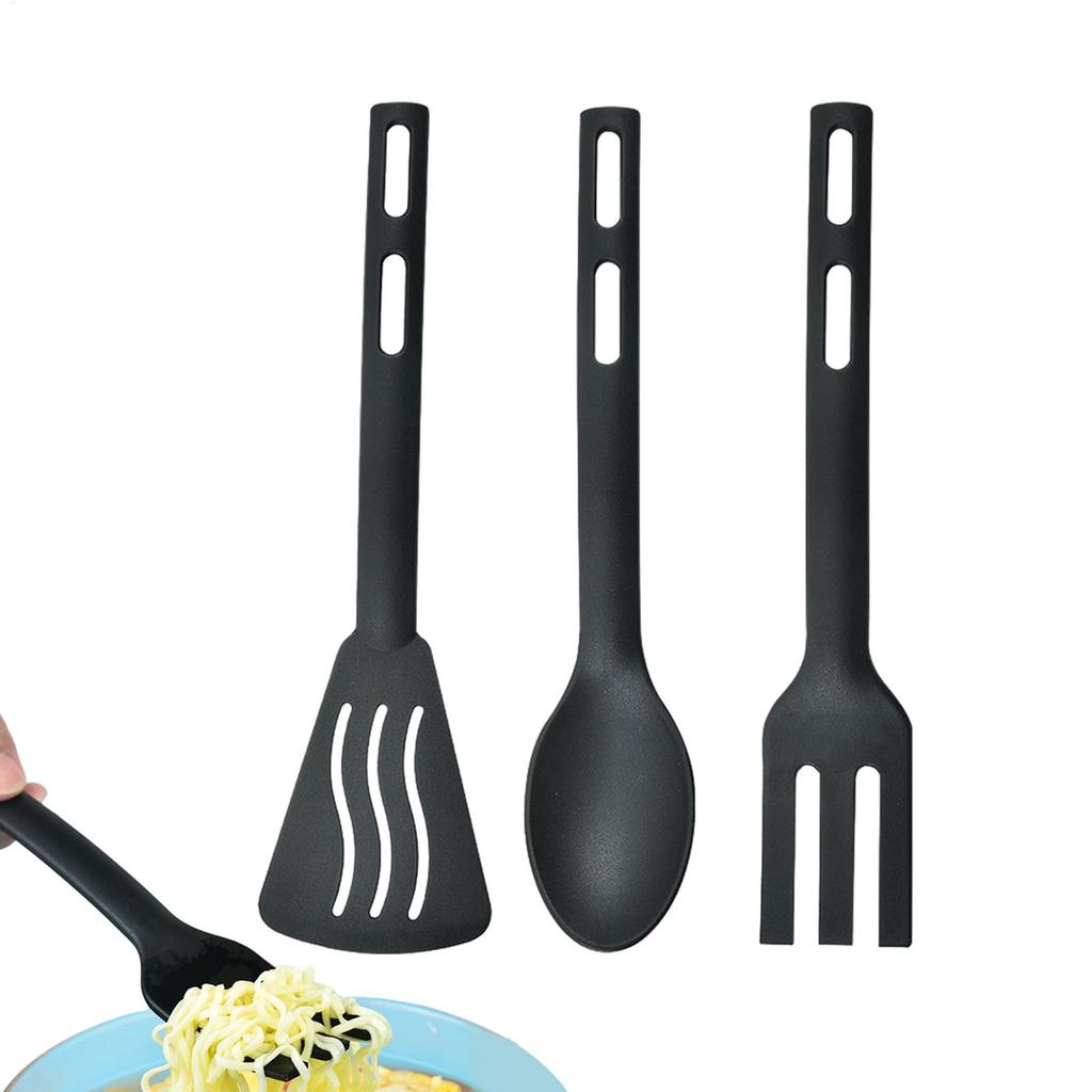 Cooking Utensils Set Nylon Kitchen Utensils Set Sturdy Cutlery Kit With Non-Stick Spatulas Comfortable Handle Cookware