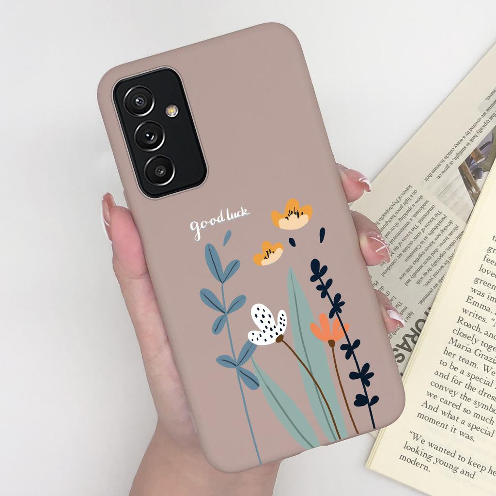 For Samsung A82 Phone Case Butterfly Lavender Matte Cover For Samsung Galaxy A82 A 82 Funda Soft Silicone Shockproof Bumper Capa