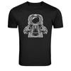 Vintage Skull Mustache Beard Graphic T-Shirt