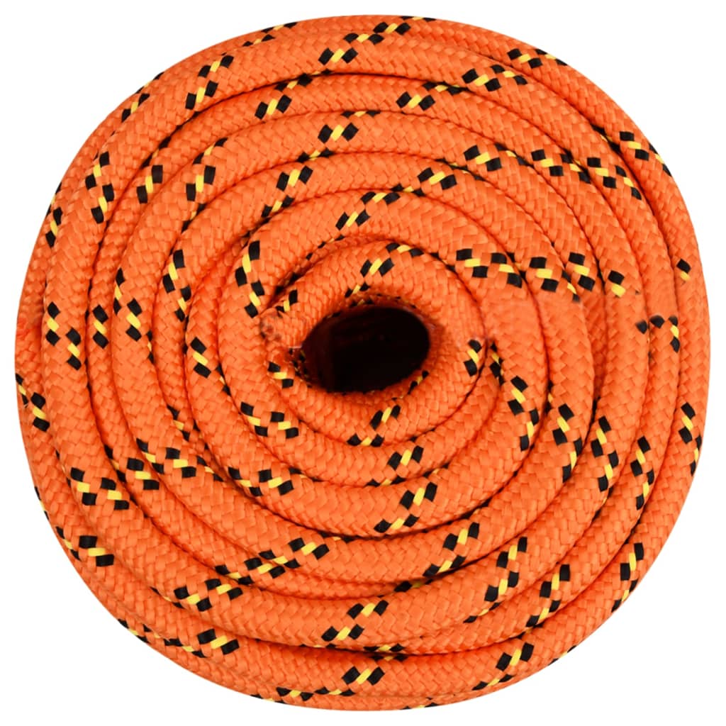 Vidaxl Linka Żeglarska, Pomarańczowa, 16 Mm, 100 M, Polipropylen