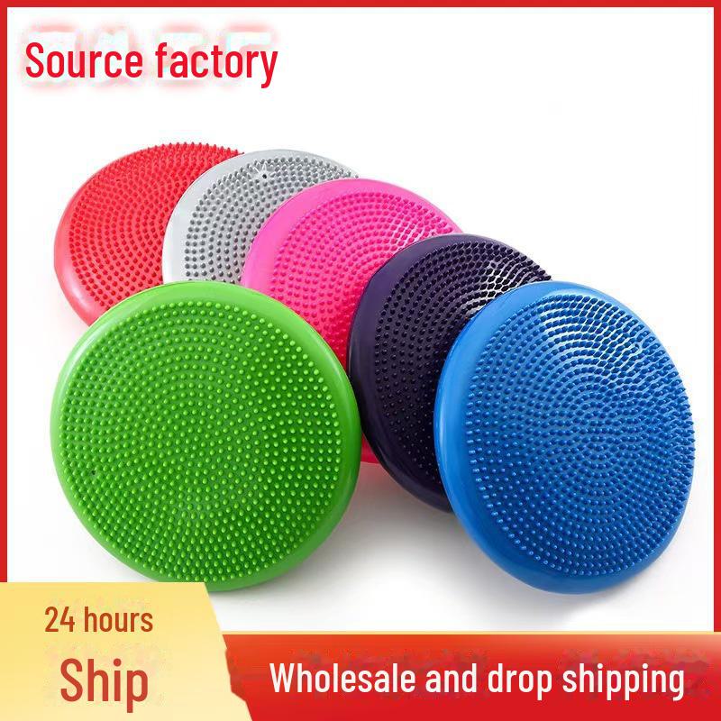 

Коврик из ПВХ для йоги и массажа, тренировки равновесия для детей и взрослых — нескользящий и амортизирующий. 34cm Balance Pad фиолетовый