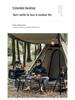 Outdoor Foldable Height-Adjustable Aluminum Table: Portable Roll-Up for BBQ, Picnic, or Dining