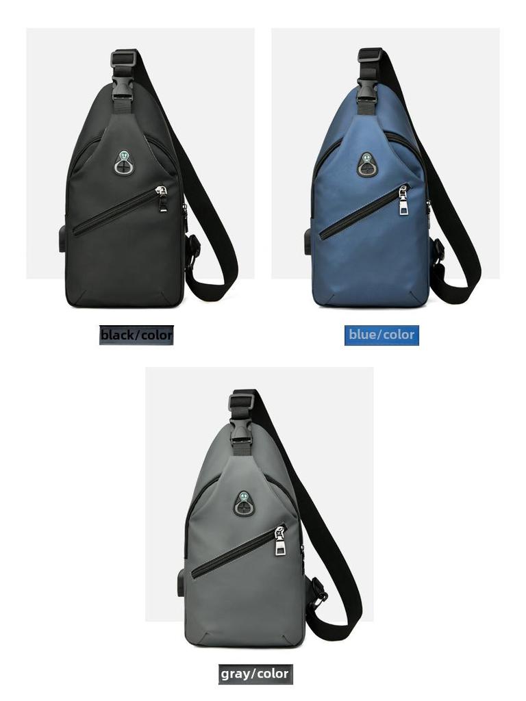 Men's Waterproof Leather Chest and Shoulder Bag