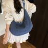 Denim Messenger Bag Men's and Women's Large-capacity Literary and Retro Dumpling Bag Lazy Style Versatile Simple Commuter Shoulder Bag