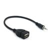 Car Audio And Video Input Adapters USB Female Head To 3.5MM U Disk Connected To Car CDPlayer Aux Car Audio Cable Car Accessorie