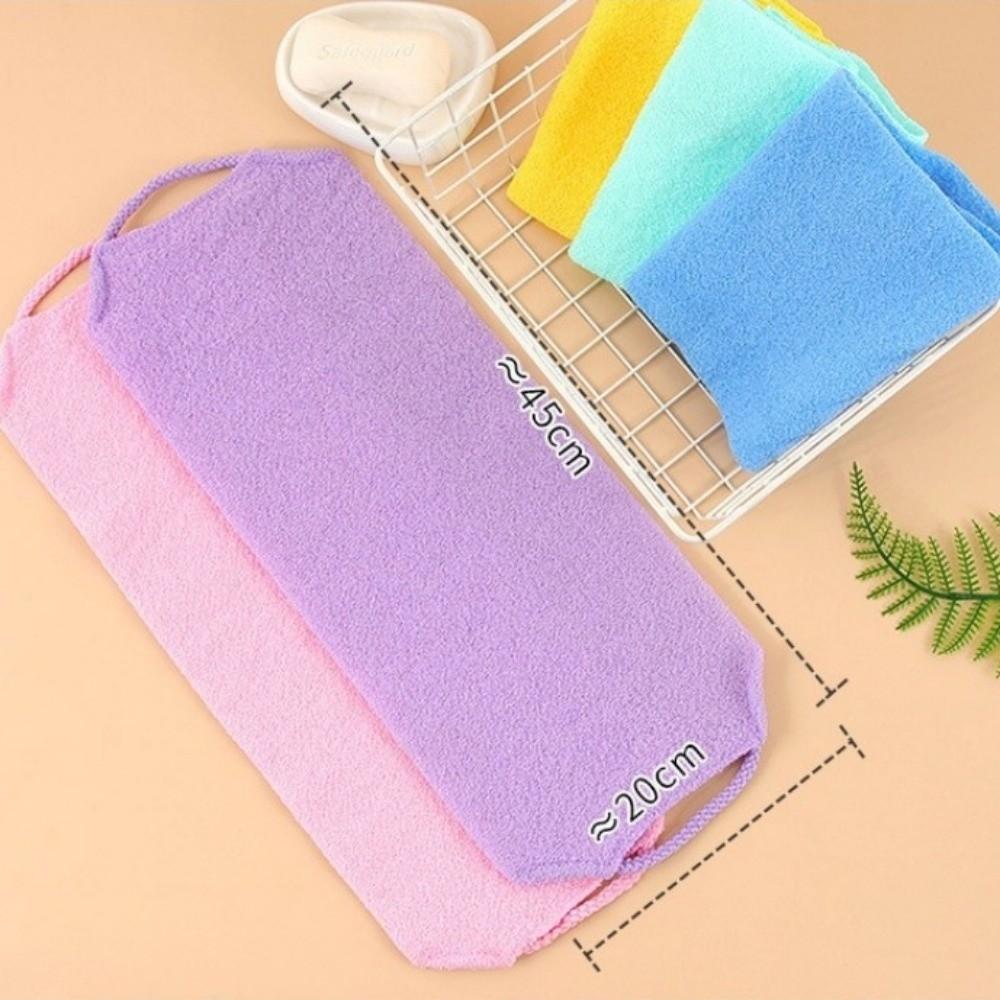 Soft Scrubbing Cloth Stretchable Bath Washcloth New Body Back Scrubber Belt  Bathroom Supplies