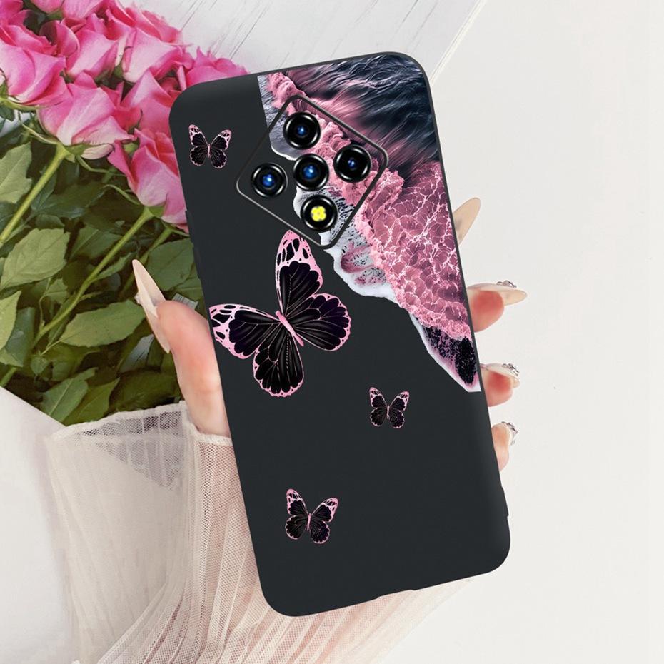 Cute Printing Phone Case For Infinix Zero8 Zero8i Soft Black Silicone TPU Cases For Infinix Zero 8 8i X687B X687 Covers Bumpers