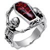 Vampire Bat Skull Ring Men's Punk Style Hand Accessories