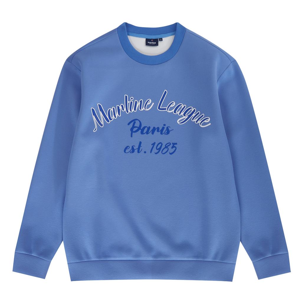 MARTINE GOLF Lettering Round Shirts_S/Blue (Men)