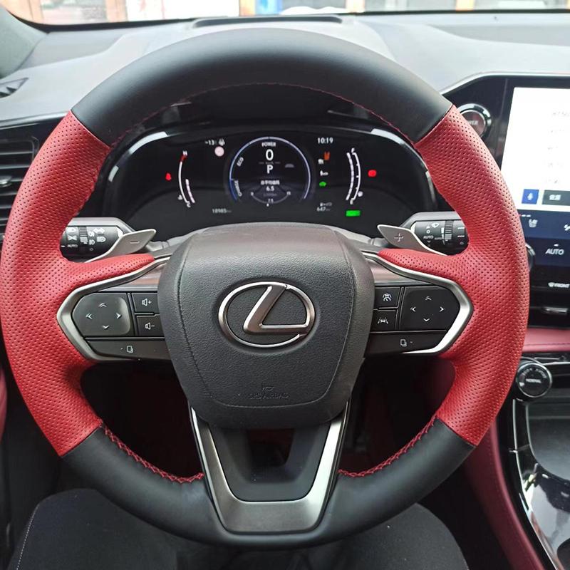 

Ручна вишивка, нековзна, чорна шкіра, чохол на кермо автомобіля для Lexus NX250 NX260 NX350 NX350h NX450h+ -2024 4