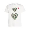 Comme des Garçons Play Camouflage Two Heats Logo T-Shirt