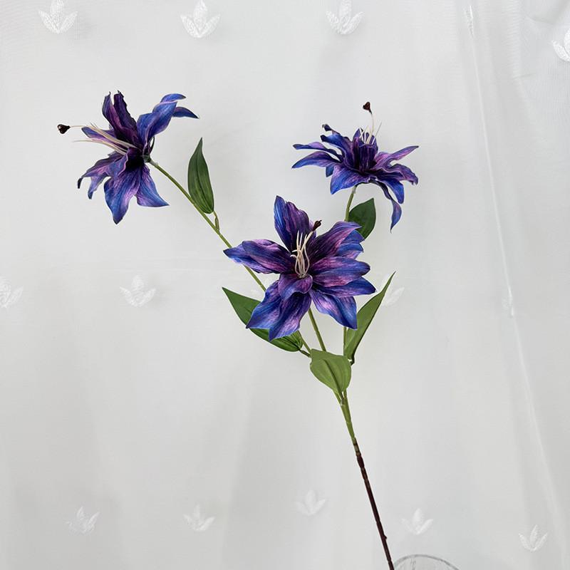 Brownii Artificial Lilium Var Viridulum For Wedding Decor And Props Photography