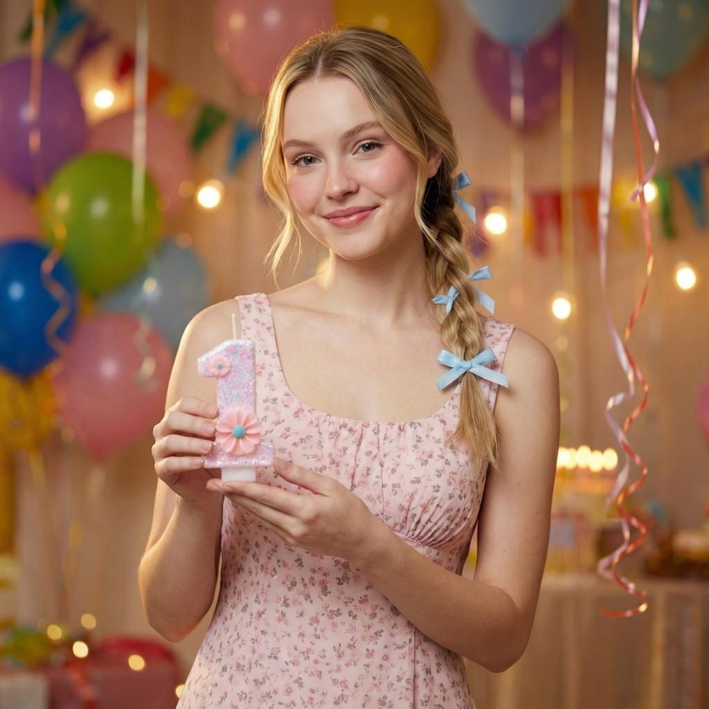 Fashion Cartoon Creative Birthday Candles Party Digital Candles