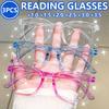 3pcs Fashionable Frame Reading Glasses, Exquisite and Compact, Retro Simple Presbyopia Glasses for Men and Women