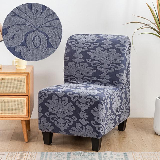 Armless Chair Furniture Slipcovers Repellent Accent Dining Chair Cover Armless Slipper Protector Removable Slipcover Used For Living Home Hotel